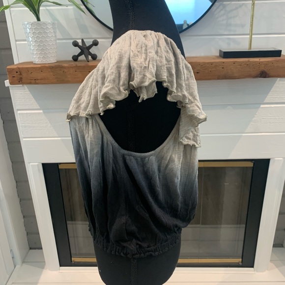 Free People Up All Night Top ombré Gray - Picture 4 of 8